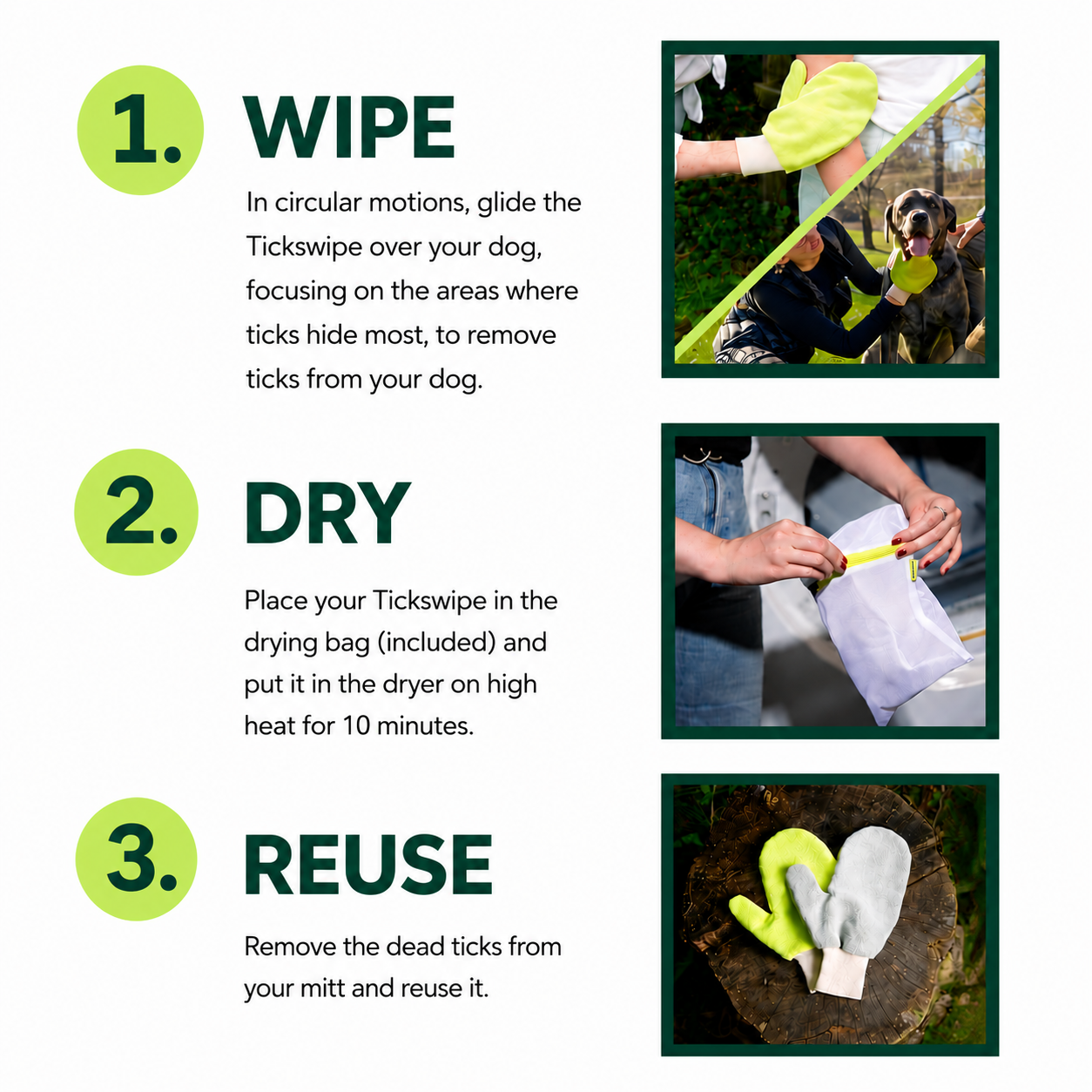 TickSwipe™ | Tick Removal Glove